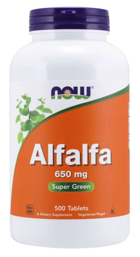Luzerne Luzerne 650 MG 500 Tabletten NOW FOODS