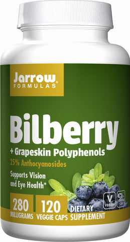 Heidelbeer- und Traubenschalen-Polyphenole 120 Kapseln JARROW FORMELS
