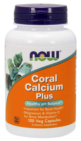 Korallenkalzium plus 100 Kapseln NOW FOODS