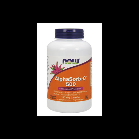 Neutrales Vitamin C Calciumascorbat alphasorbc 500 MG 180 Kapseln NOW FOODS