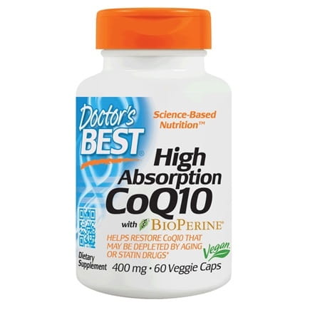 Coenzym Q10 400 MG und Piperin Bioperin vegan 60 Kapseln DOCTOR'S BEST