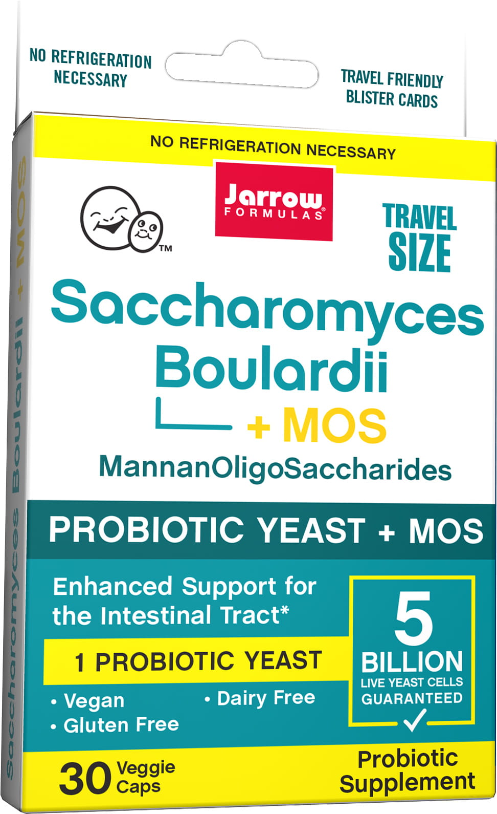 Saccharomyces boulardii und mos 30 Kapseln JARROW FORMELS
