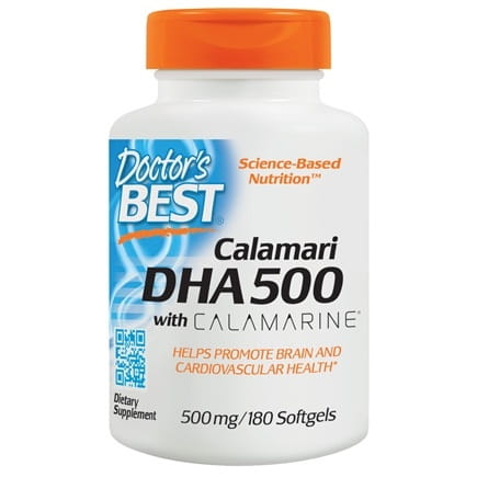 Calamari OMEGA 3 DHA 500 MG EPA 50 MG 180 Kapseln DOCTOR'S BEST