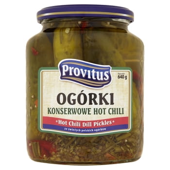 Eingelegte Gurken mit Chilischote Provitus 640g