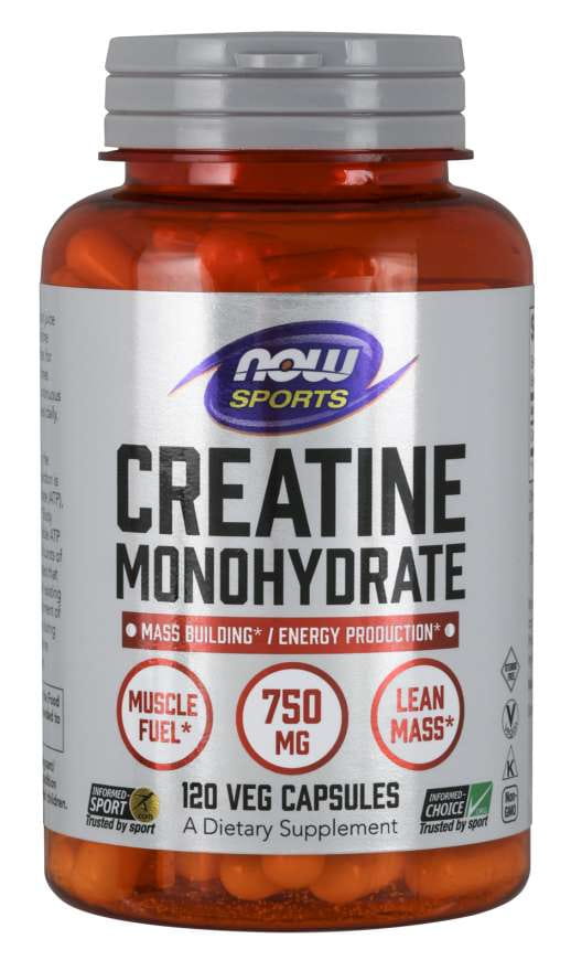 Kreatinmonohydrat Kreatinmonohydrat 750 MG 120 Kapseln NOW FOODS