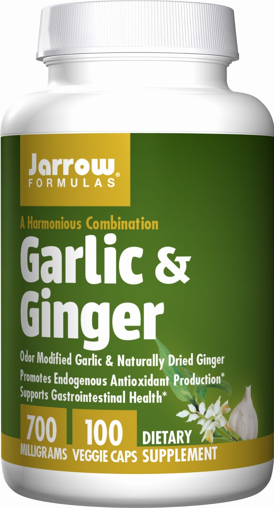 Knoblauch und Ingwer 700 MG 100 Kapseln JARROW FORMELS