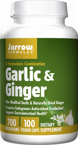 Knoblauch und Ingwer 700 MG 100 Kapseln JARROW FORMELS