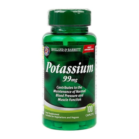 Kaliumkalium 99 MG 100 Tabletten HOLLAND & BARRETT