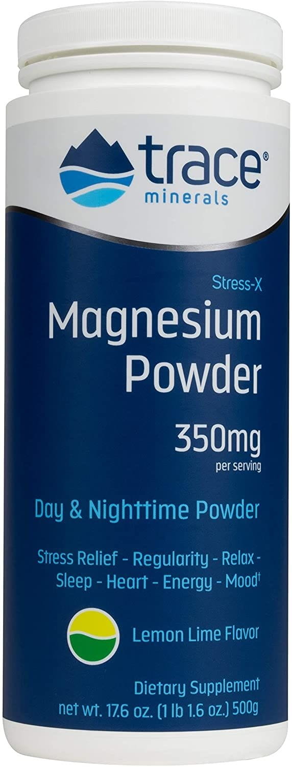Stress-Magnesiumpulver - x Magnesiumpulver Zitrone - Limettengeschmack 500 g Spurenelemente
