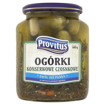 Eingelegte Gurken mit Knoblauch Provitus 640g