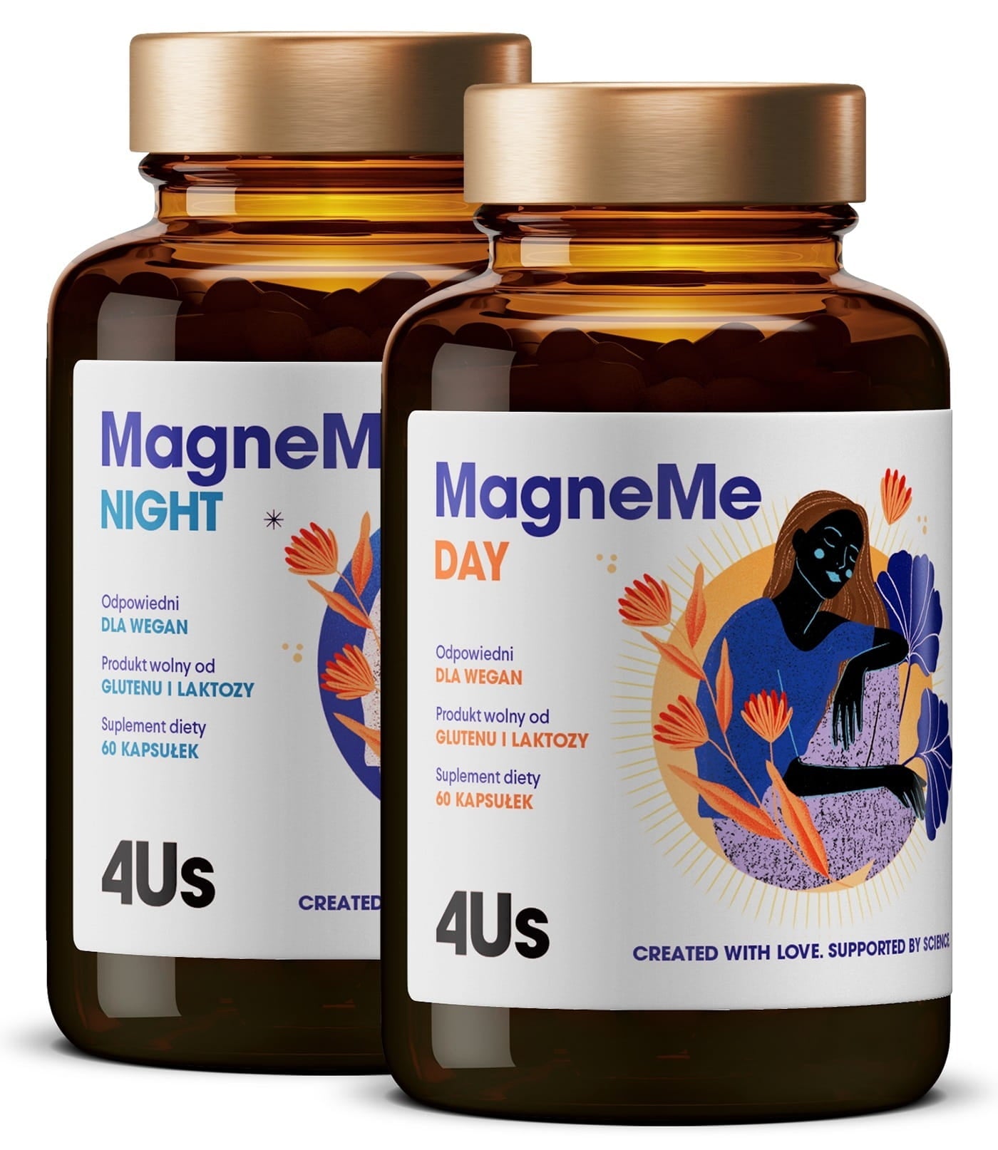 Magneme 60-Tage-Kapseln und 60-Nacht-HEALTH-LABS-Kapseln
