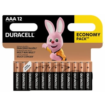 Duracell Alkalibatterien Typ AAA 12 Stk.