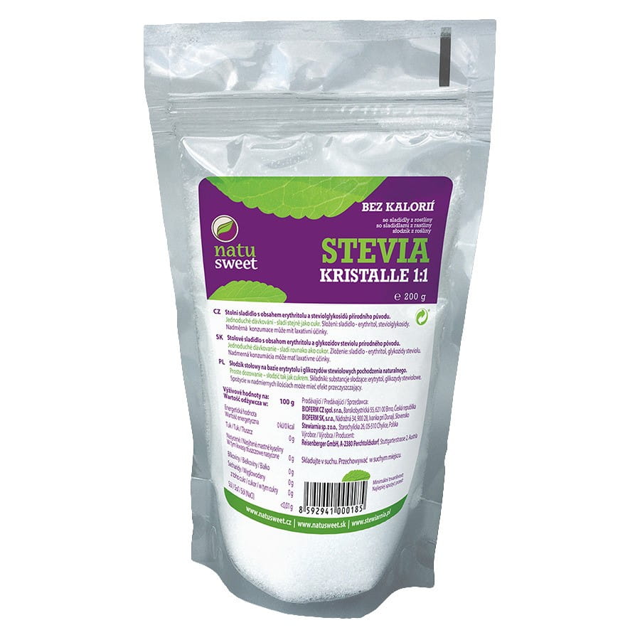 Steviakristalle 1:1 200g NATUSWEET