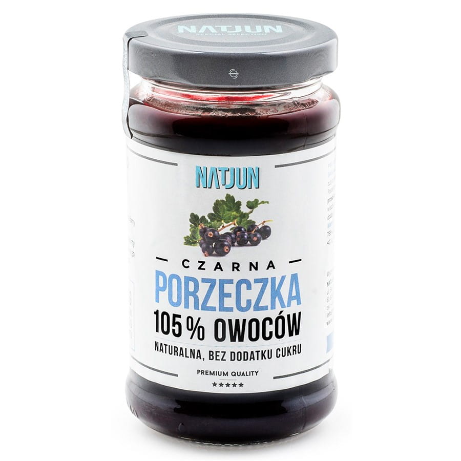 Johannisbeermarmelade ohne Zuckerzusatz 10,5% Frucht 220g NATJUN