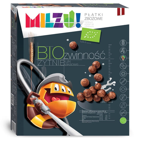 Roggenflocken - Kakaobällchen aus der Haferfamilie - Agility BIO 400g MILZU