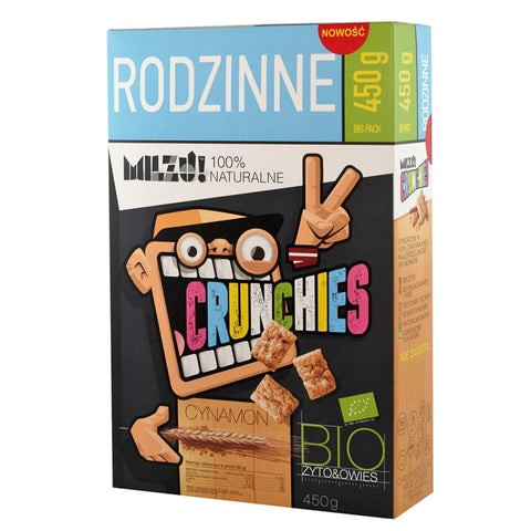 Roggen-Hafer-Crunchies mit Zimtfamilie BIO 450g MILZU