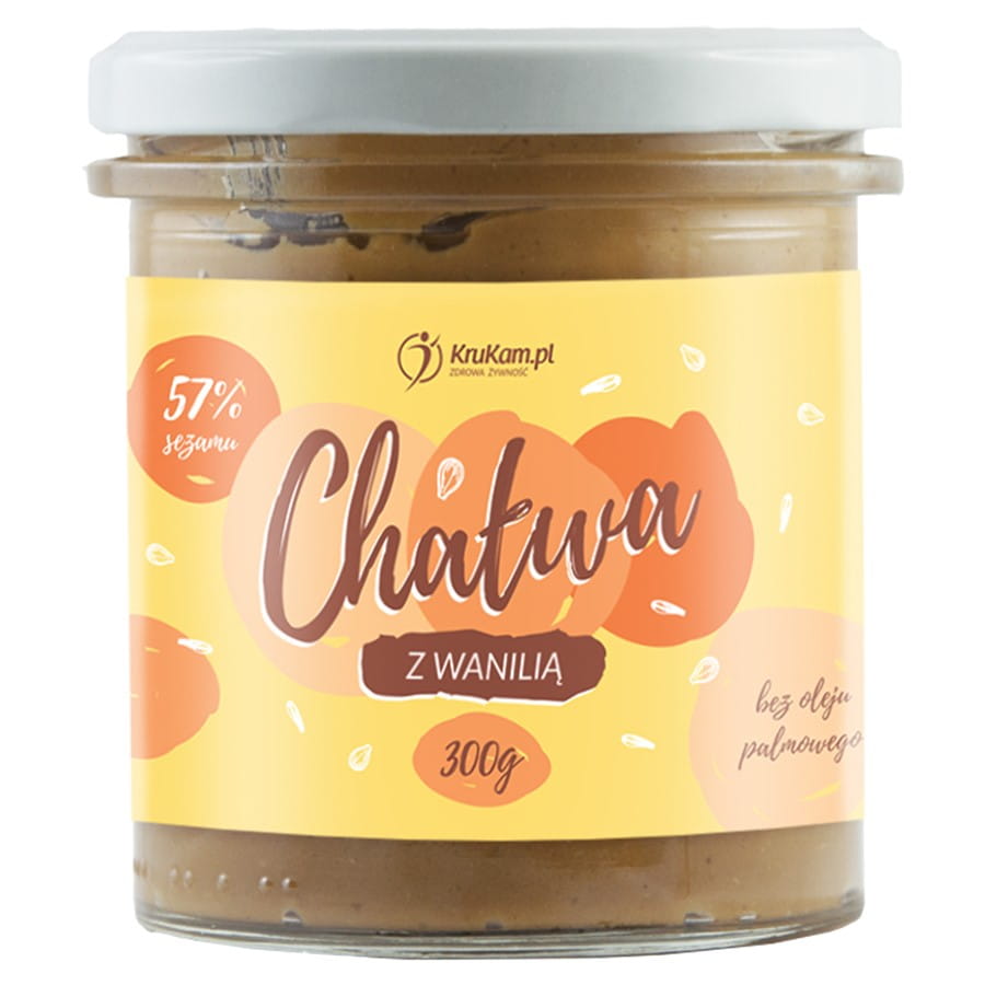 Vanilla halva sweetened with xylitol KRUKAM 300g Biolaboratorium