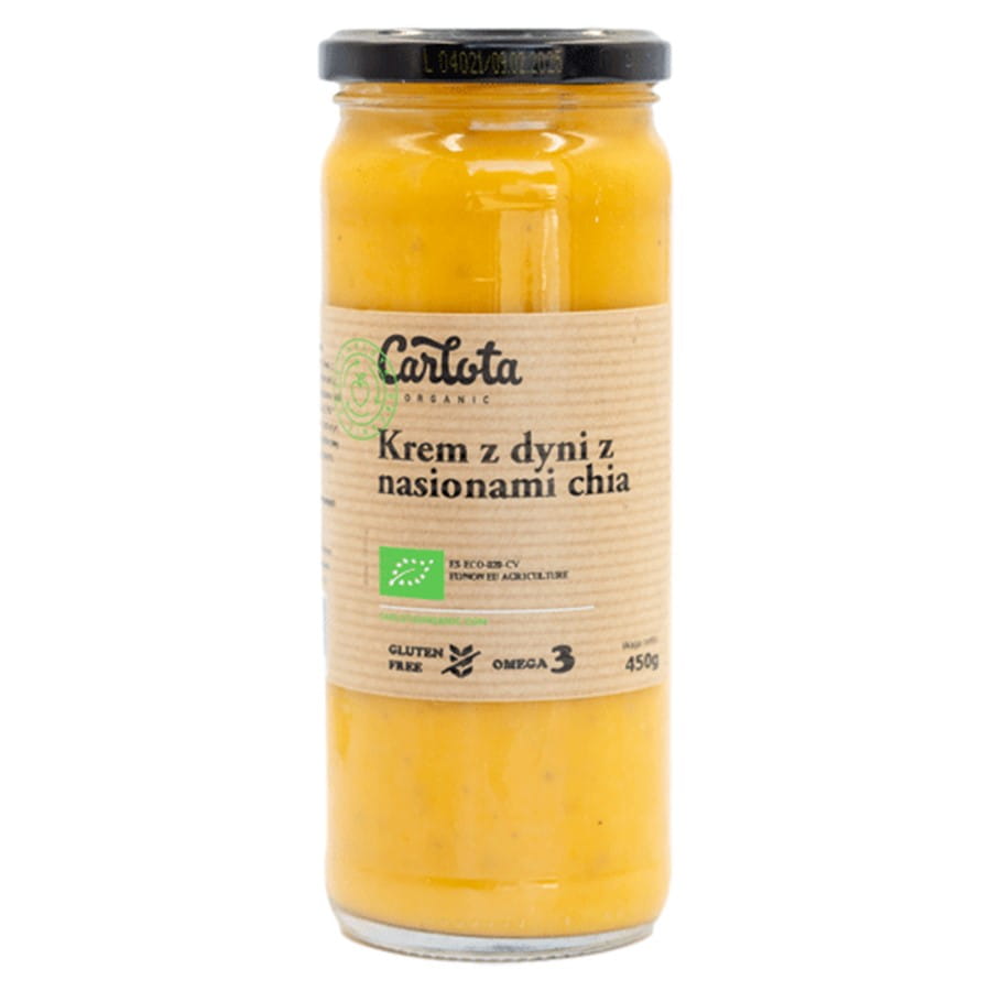 Kürbiscreme mit Chiasamen BIO 450g CARLOTA ORGANIC