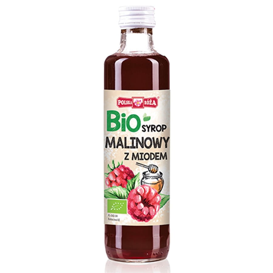 Himbeersirup mit Honig POLSKA RÓŻA BIO 250 ml