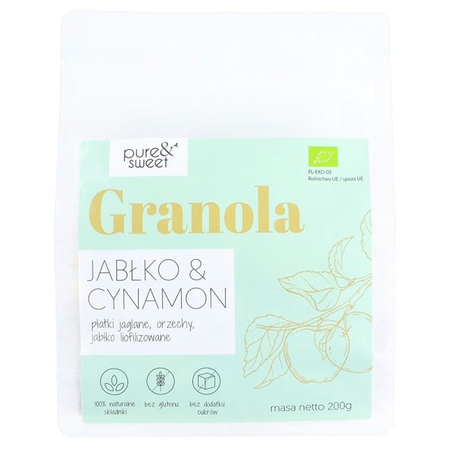 Granola Apfel - Zimt BIO 200g PURE & SWEET