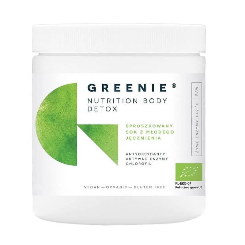 Junges Gerstensaftpulver BIO-Pulver 75g GREENIE NUTRITION BODY DETOX