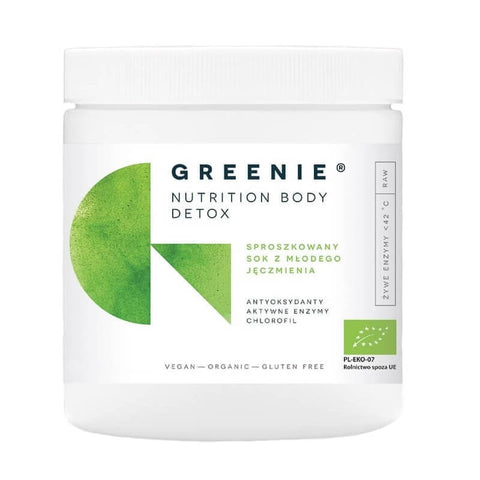 Junges Gerstensaftpulver BIO-Pulver 75g GREENIE NUTRITION BODY DETOX