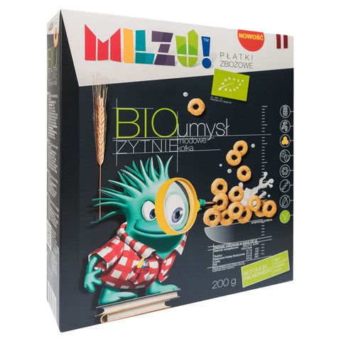 Roggenflocken - Haferringe mit Honig - mind BIO 200g MILZU