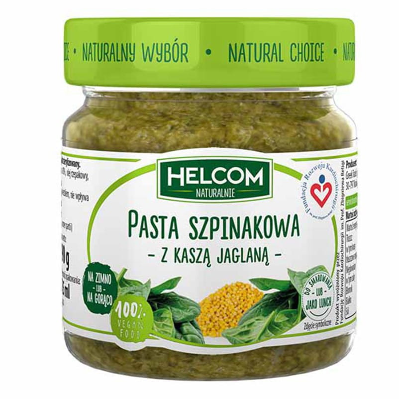 Spinatpaste mit Hirse 190g HELCOM