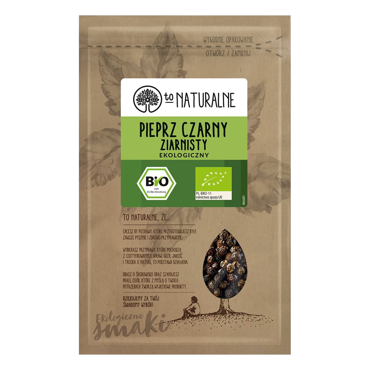 Schwarze Pfefferkörner Primat BIO 20g