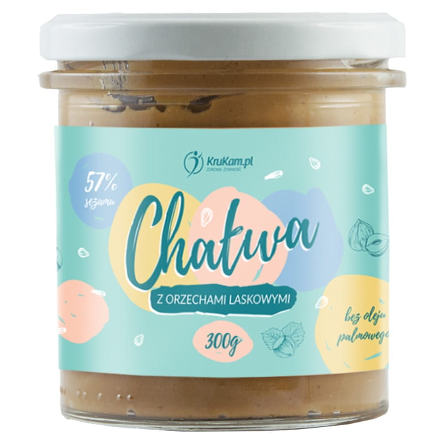 Halva mit Haselnüssen gesüßt mit Xylit 300g KRUKAM