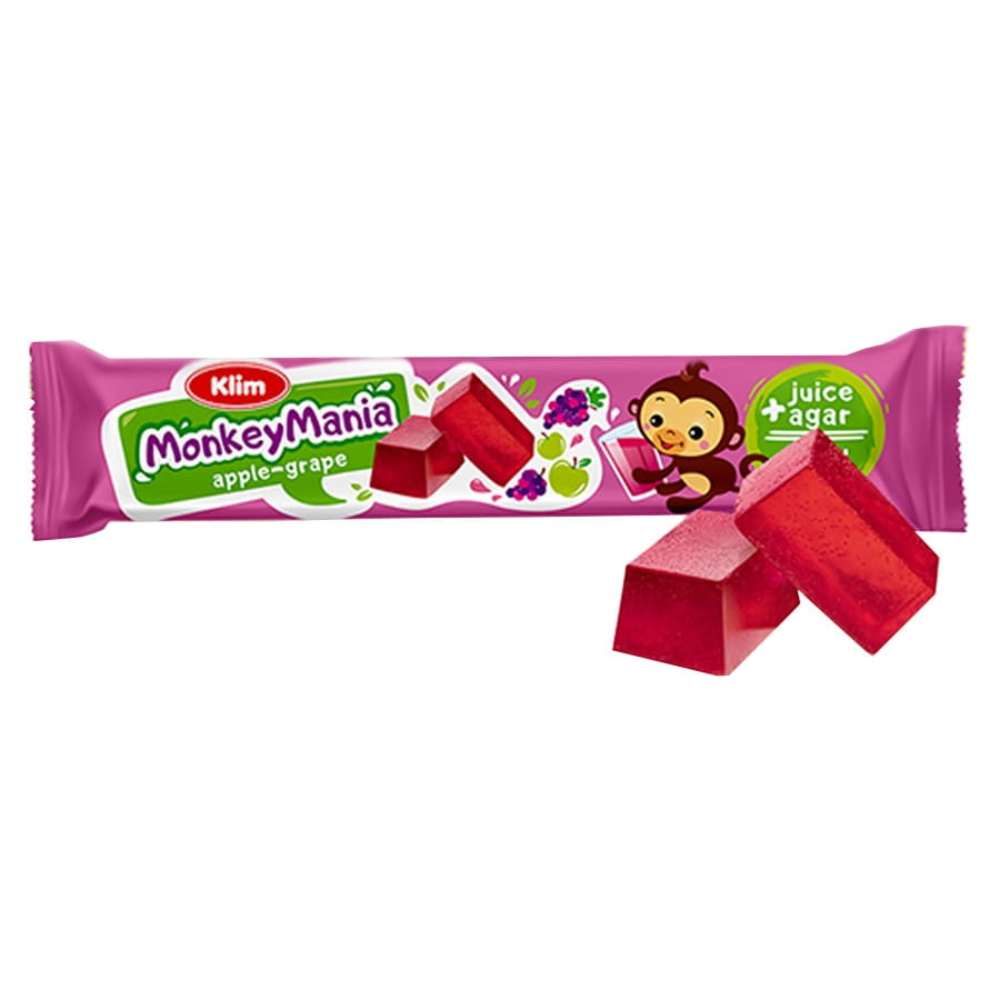Monkey Mania Gelees - Apfel - Traube 39g KLIM