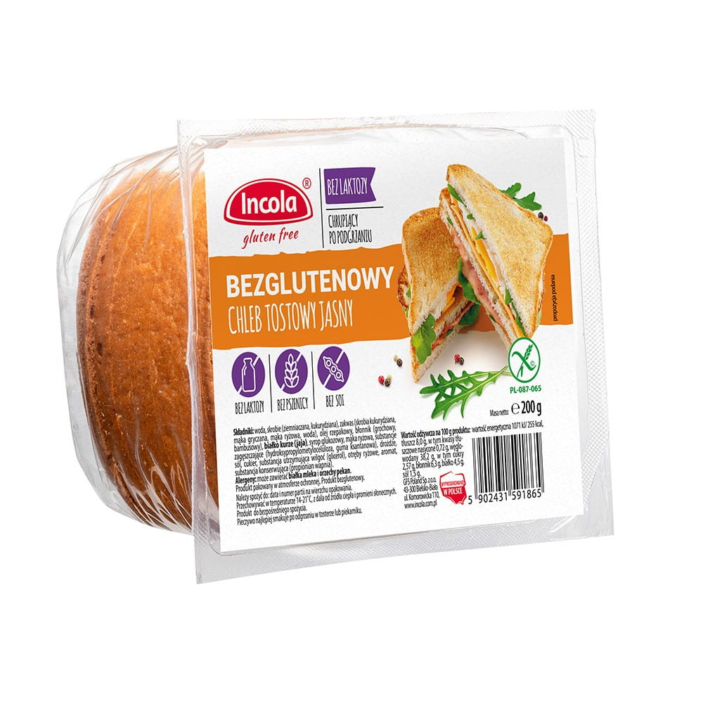 Glutenfreies leicht geröstetes Brot 200 g GFS POLAND