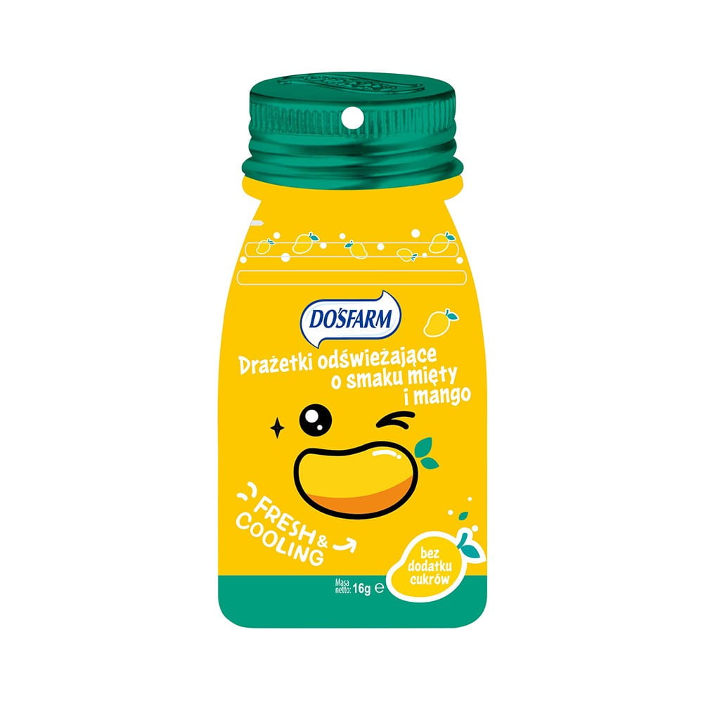 Erfrischende Dragees Minze + Mango 16 g – Biolaboratorium