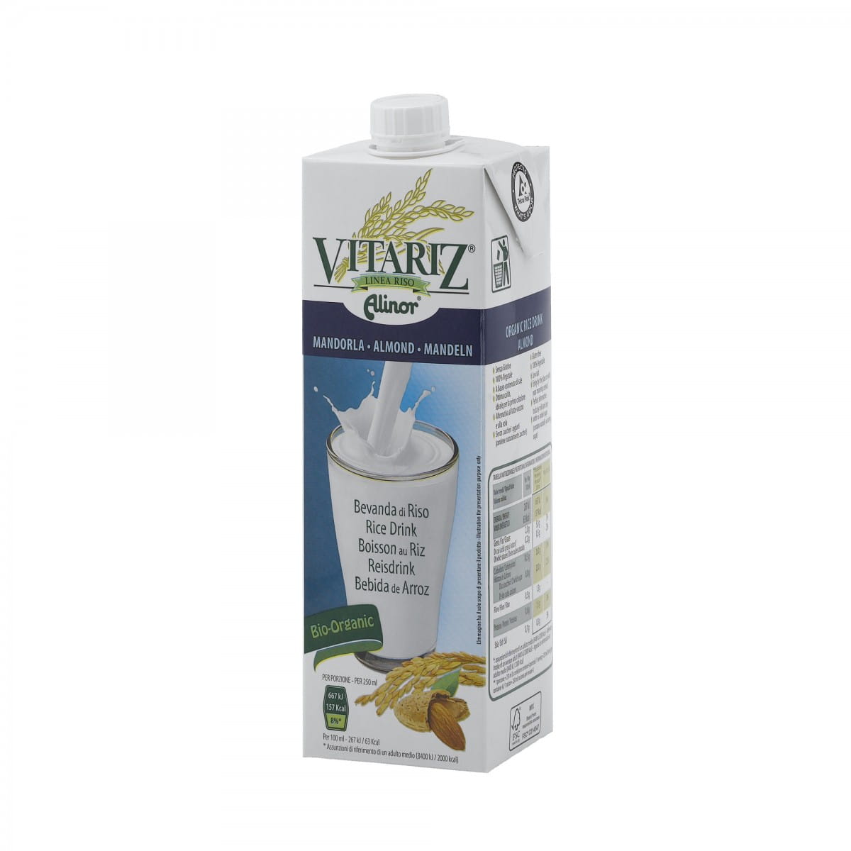 Bio-Reisgetränk mit Mandeln BIO 1000ml VITARIZ