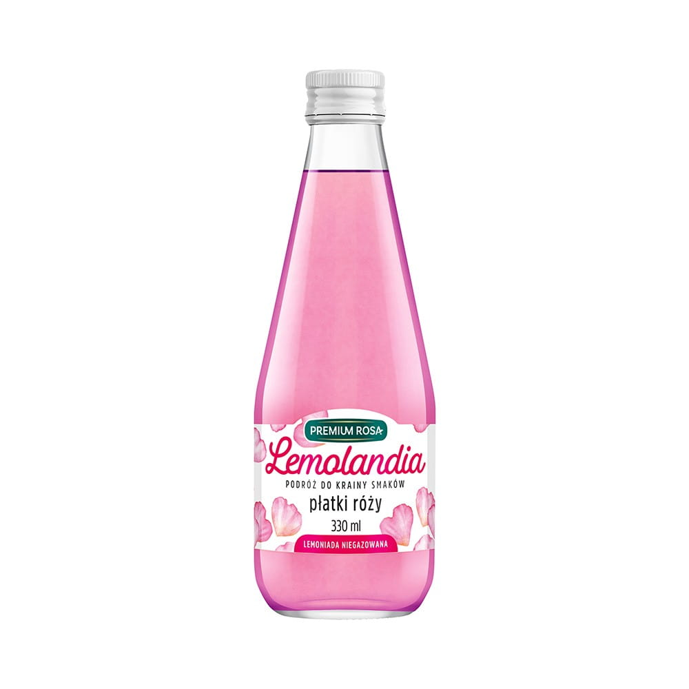 Limonade aus Rosenblättern 330 ml PREMIUM ROSA