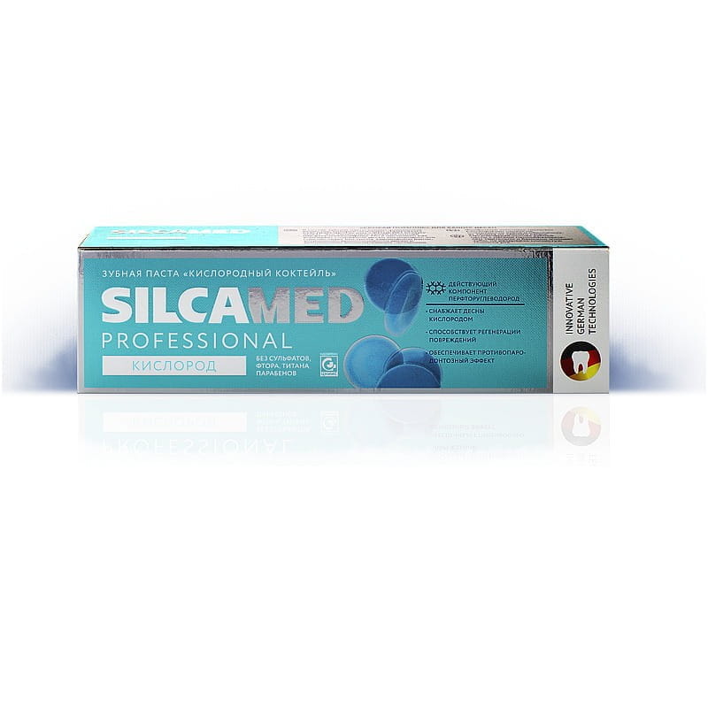 Zahncreme-Sauerstoff-Cocktail - Regeneration des Zahnfleisches ohne Fluorid 100g SILCAMED