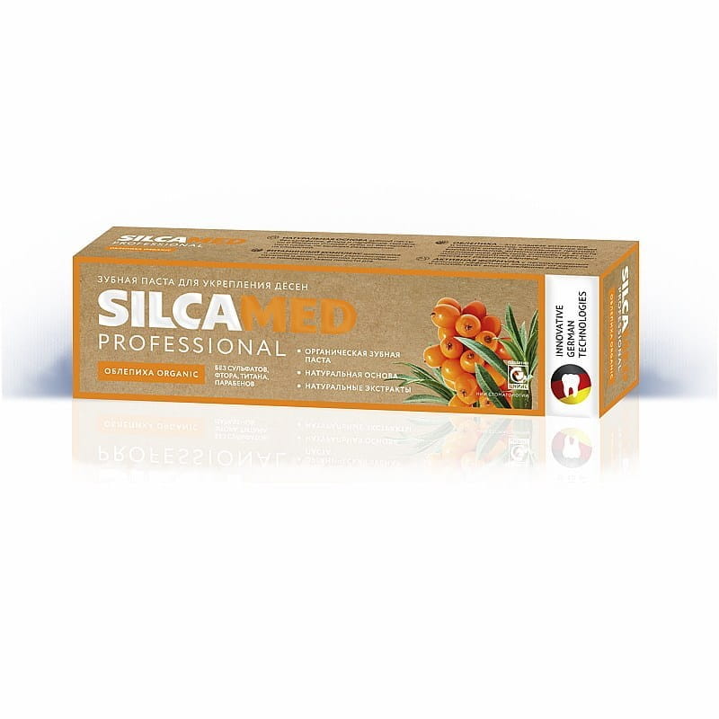 Sanddorn-Zahnpasta - Stärkung des Zahnfleisches ohne Fluorid 100g SILCAMED