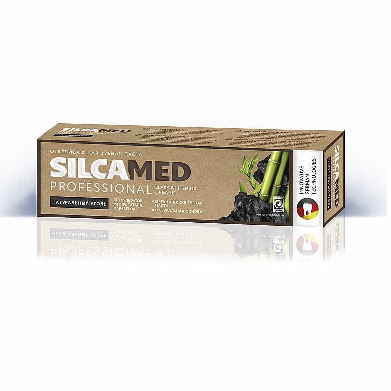 Kohlenstoff-Zahnpasta - fluoridfreie Aufhellung 100g SILCAMED