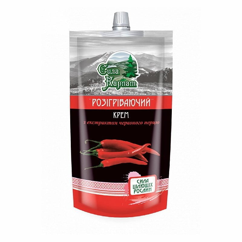 Stärke der Karpaten wärmende Körpercreme mit Paprika 100ml STÄRKE DER KARPATEN