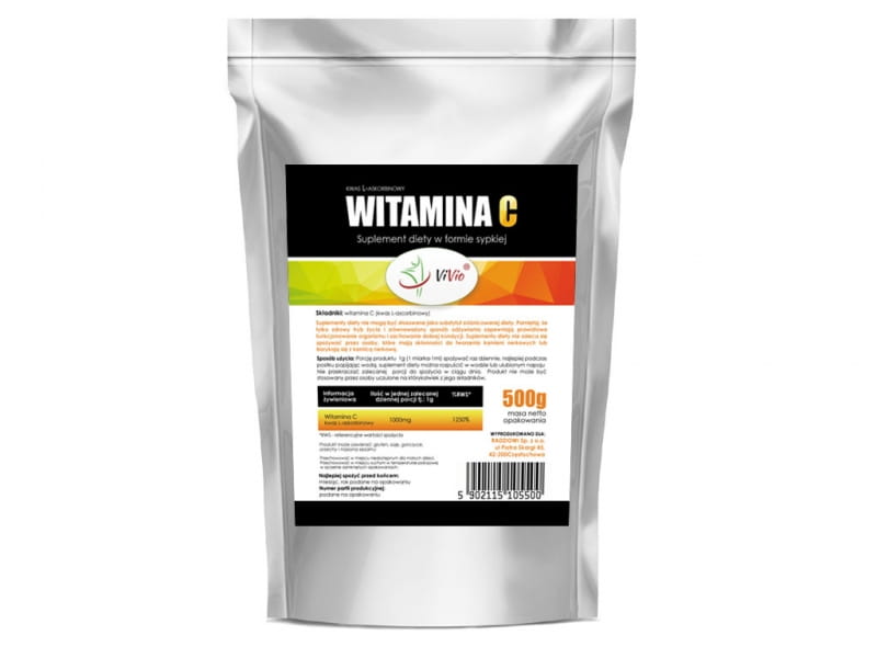 Vitamin C (L - Ascorbinsäure) 500 g Nahrungsergänzungsmittel - VIVIO - Biolaboratorium