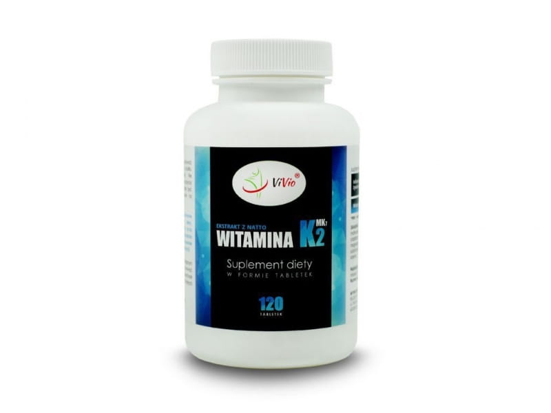 Vitamin K2 MK7 120 Tabletten 100mcg mit Natto - VIVIO - Biolaboratorium