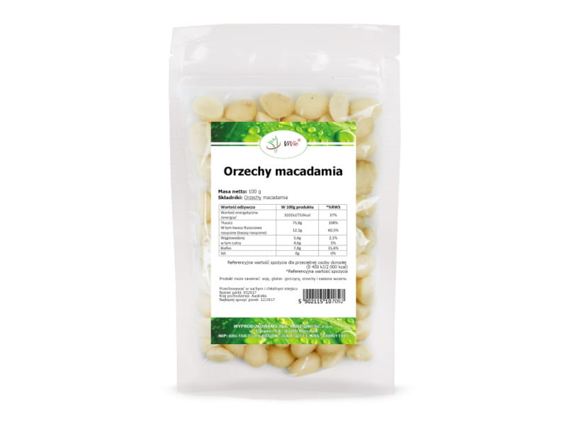 Macadamianüsse 100g - VIVIO - Biolaboratorium