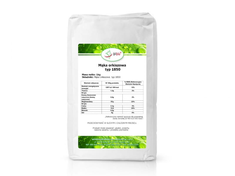 Dinkelmehl Type 1850 1000g - VIVIO - Biolaboratorium