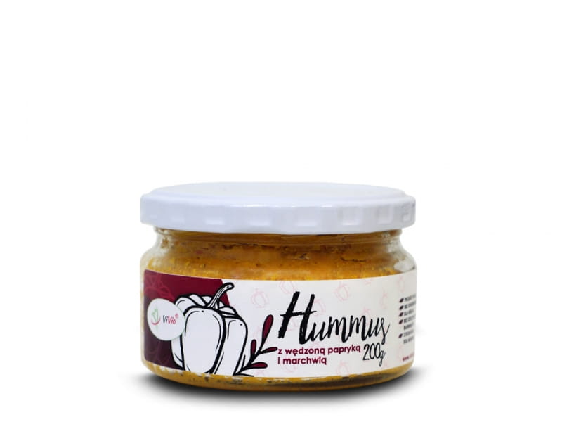 Humus mit geräuchertem Paprika und Karotten 200g - VIVIO - Biolaboratorium