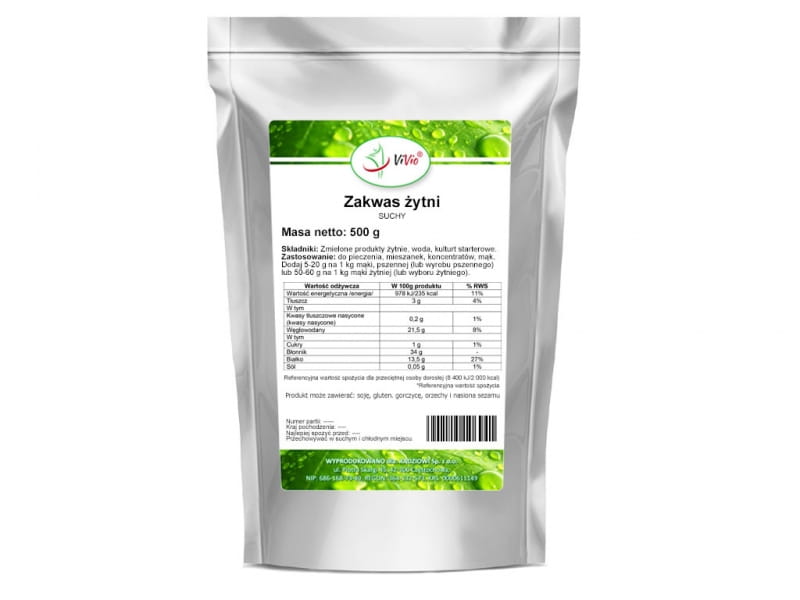 Roggen-Trockensauerteig 500 g - VIVIO - Biolaboratorium