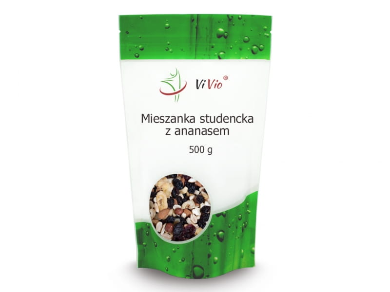 Studentenmischung mit Ananas 500g - VIVIO - Biolaboratorium