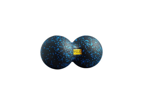 Balle de massage double 8cm noire et bleue - 4FIZJO