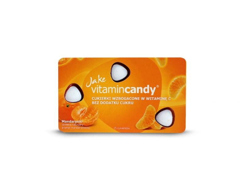 Zuckerfreie Bonbons Mandarine 18g JAKE VITAMINCANDY - Biolaboratorium