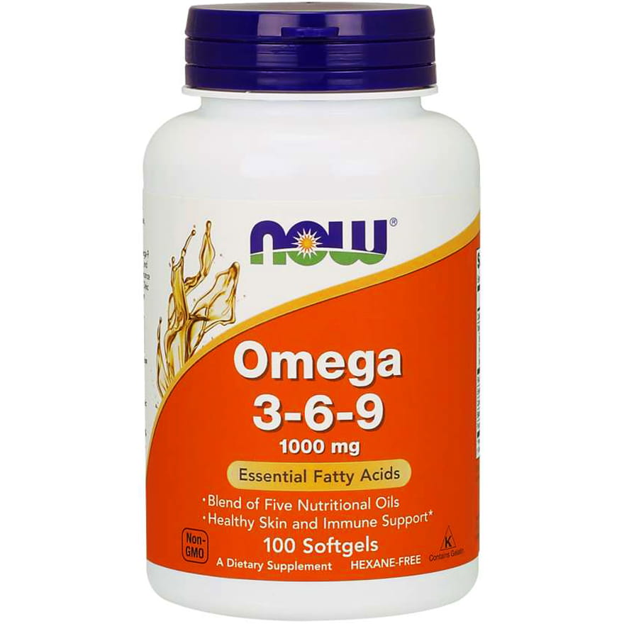 OMEGA 3 - 6 - 9 100 Kapseln NOW FOODS
