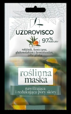 Feuchtigkeitsspendende und porenreduzierende Gesichtsmaske (2 x 5 ml) 10 ml - UZDROVISCO - Biolaboratorium